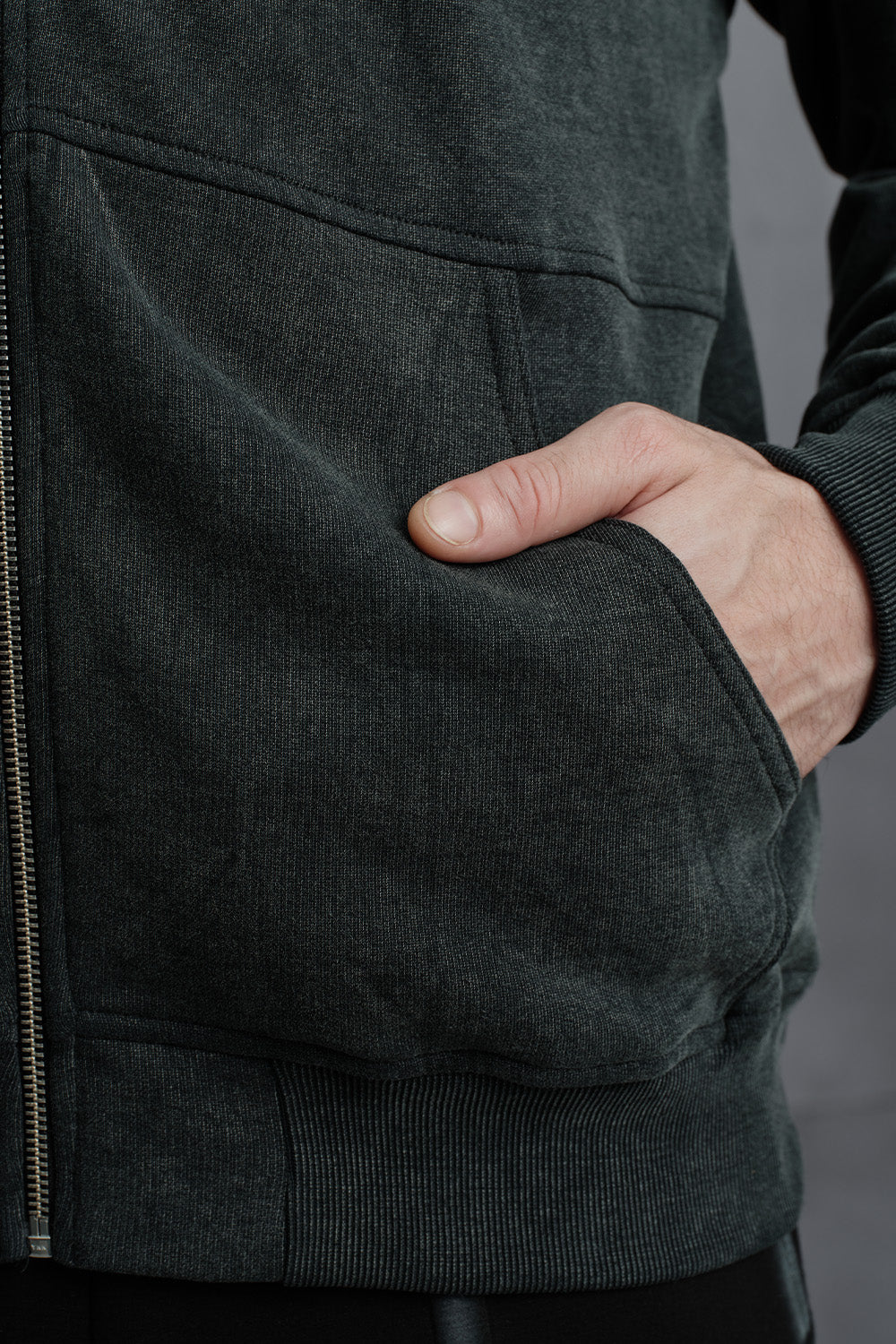 Obsidian Wash Zip Jacket